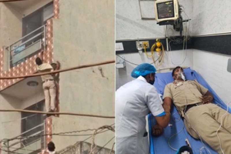 Delhi cops injured while rescuing woman, kids after fire breaks out in Palam