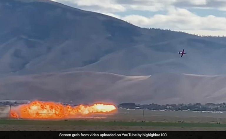 Pilot Dies In Fiery Jet Crash During Reno Air Races In US