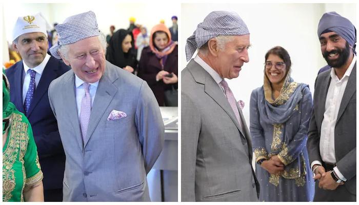 King Charles visits newly-built Gurudwara in England.