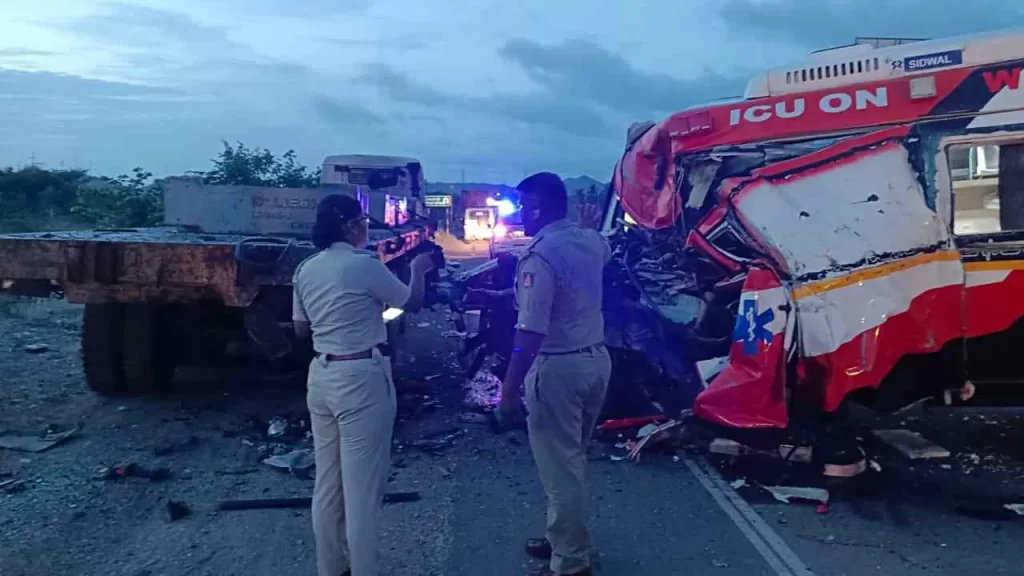 ambulance Accident In Chitradurga